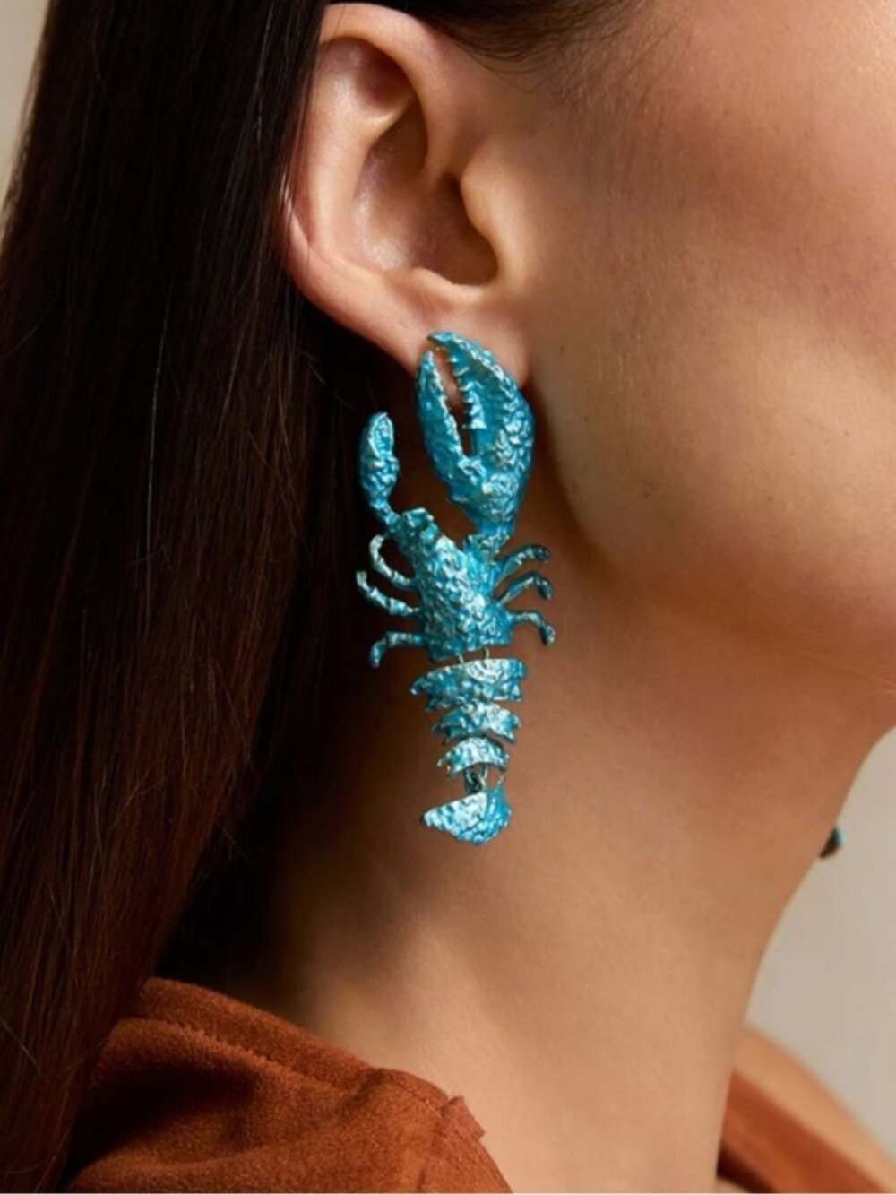 TurquoiseLobster Statement Earrings 2734